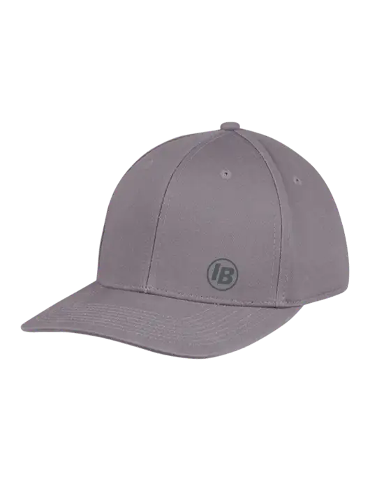 Premium Modern Structured Twill Charcoal Snapback Cap w/IB Dot Logo