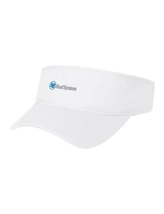 White Cap Visor w/IB Roof Systems Logo