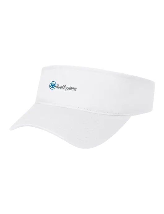 White Cap Visor w/IB Roof Systems Logo