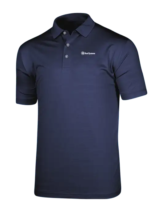 Callaway Vibrant Navy Ventilated Polo w/IB Roof Systems Logo