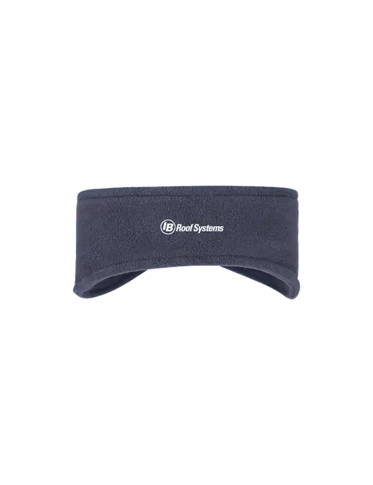Navy Stretch Fleece Headband w/IB Roof Systems Logo