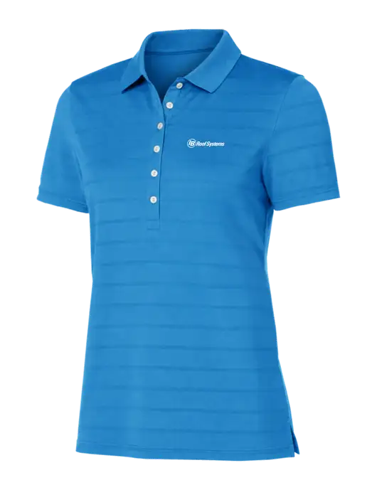 Callaway Womens Royal Blue Ventilated Polo w/IB Roof Systems Logo