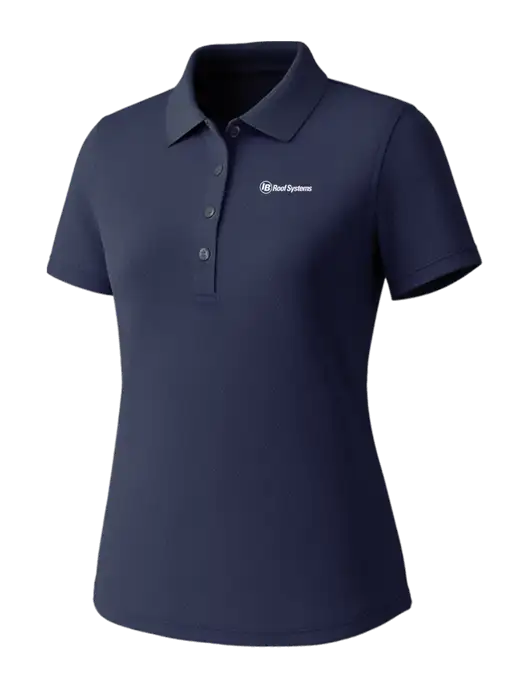 Callaway Womens Core Navy Performance Polo w/IB Roof Systems Logo