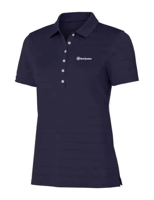 Callaway Womens Navy Ventilated Polo w/IB Roof Systems Logo