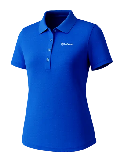 Callaway Womens Core Royal Performance Polo w/IB Roof Systems Logo