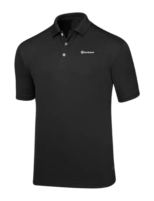 Callaway Core Black Performance Polo w/IB Roof Systems Logo