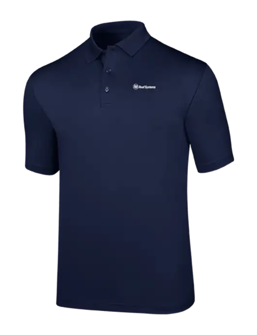 Callaway Opti-Dri Navy Chev Polo w/IB Roof Systems Logo