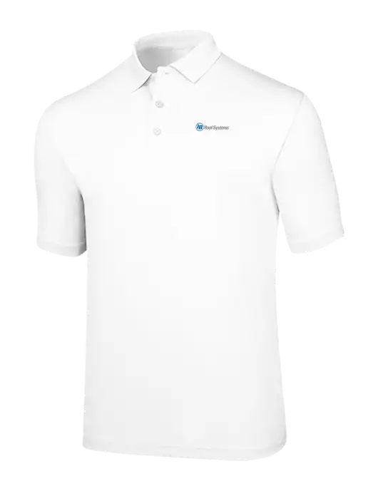 Callaway Opti-Dri White Chev Polo w/IB Roof Systems Logo