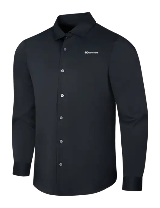 Black City Stretch Shirt w/IB Roof Systems Logo