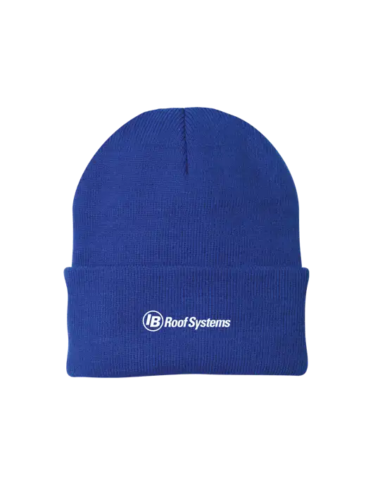 Royal Knit Cap w/IB Roof Systems Logo