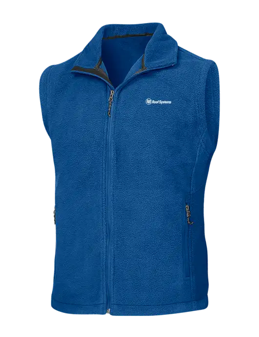 Royal Fleece Vest w/IB Roof Systems Logo