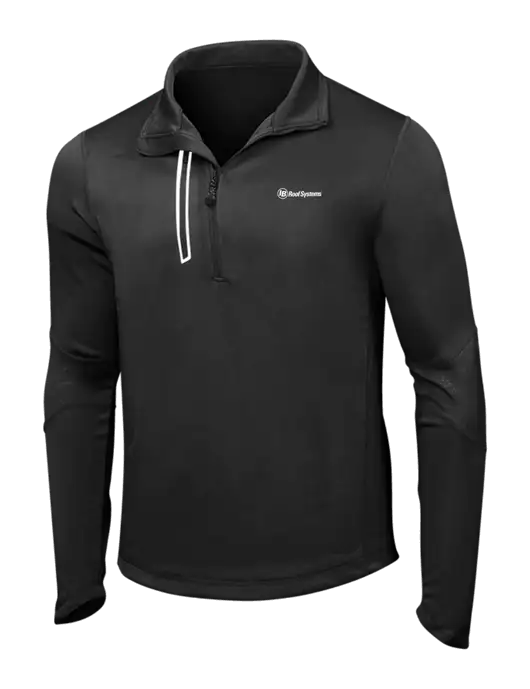 OGIO Blacktop Endurance Fulcrum 1/4 Zip w/IB Roof Systems Logo