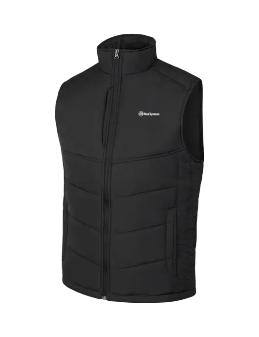 Black/Black Puffy Vest w/IB Roof Systems Logo