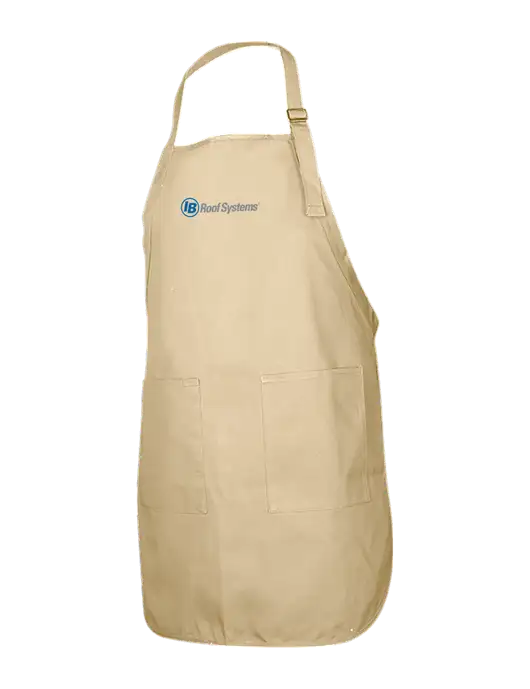 Full-Length Stone Apron With Pockets w/IB Roof Systems Logo