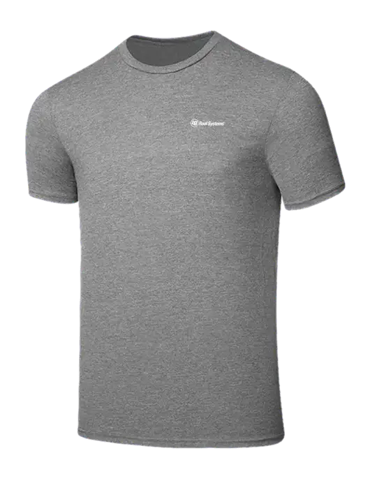 Seriously Soft Grey Frost T-Shirt w/IB Roof Systems Logo