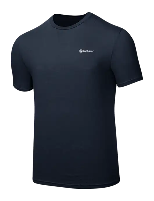 Seriously Soft Navy T-Shirt w/IB Roof Systems Logo