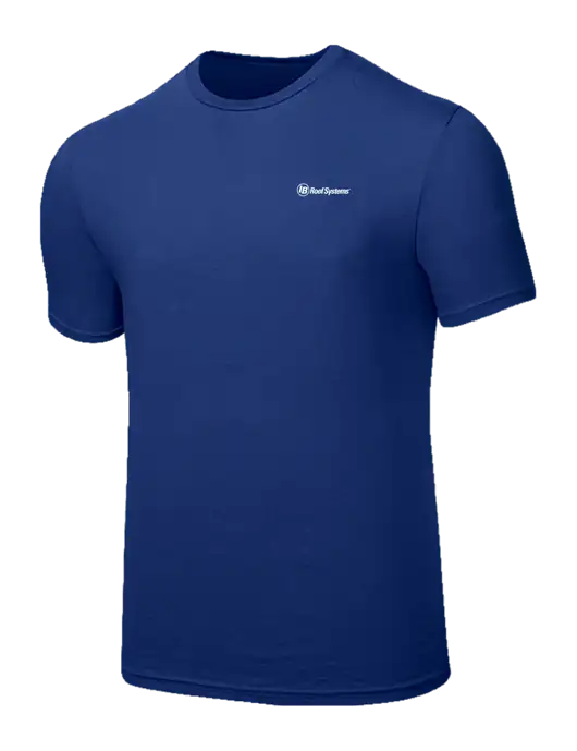 Seriously Soft Dark Royal T-Shirt w/IB Roof Systems Logo