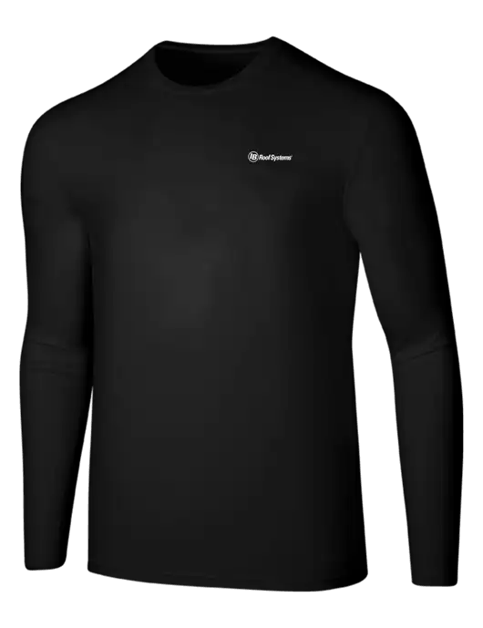 Seriously Soft Black Long Sleeve T-Shirt w/IB Roof Systems Logo