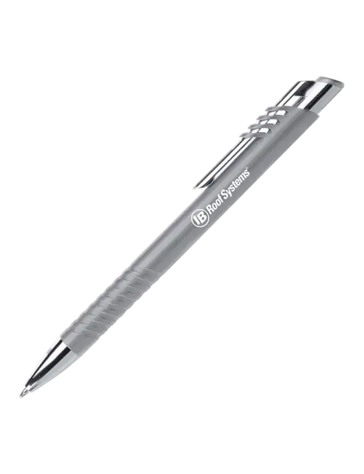 Schirhart Grey Pen - Black Ink w/IB Roof Systems Logo
