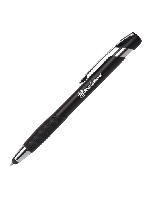 Alize Black Stylus Black Ink Pen w/IB Roof Systems Logo