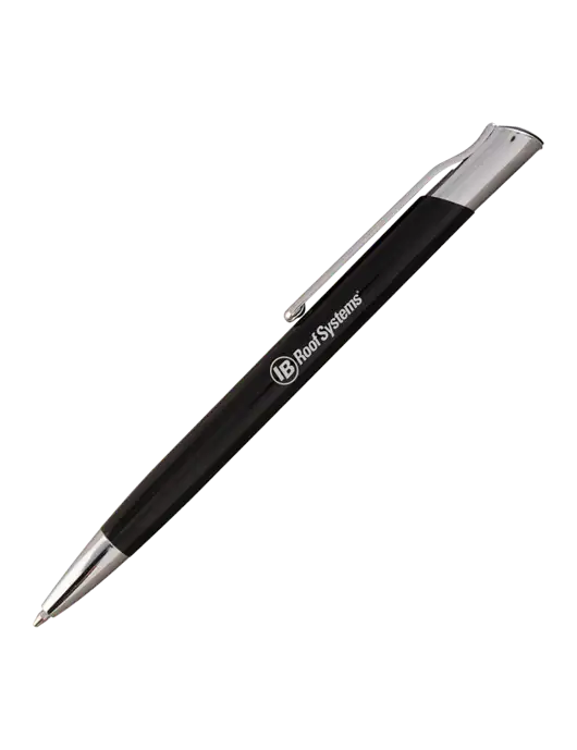 San Malo Black Pen - Black Ink w/IB Roof Systems Logo