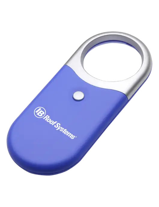 Compact Blue Magnifier Light w/IB Roof Systems Logo