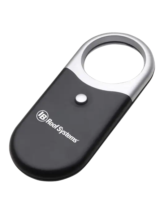 Compact Black Magnifier Light w/IB Roof Systems Logo