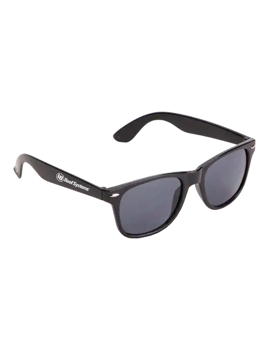 Daytona Black Sunglasses w/IB Roof Systems Logo