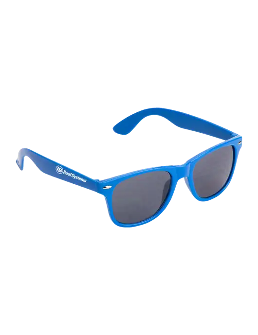 Daytona Blue Sunglasses w/IB Roof Systems Logo
