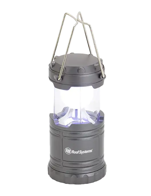 Gunmetal Mini Retro Lantern w/IB Roof Systems Logo
