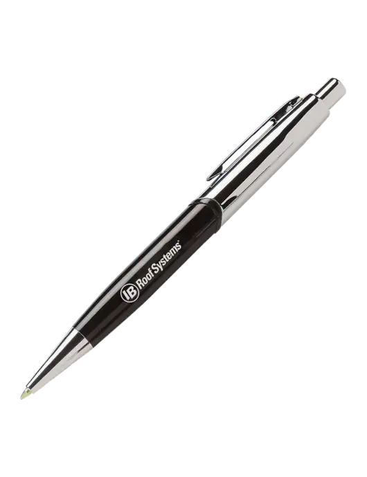 Chimera Black Pen - Black Ink w/IB Roof Systems Logo