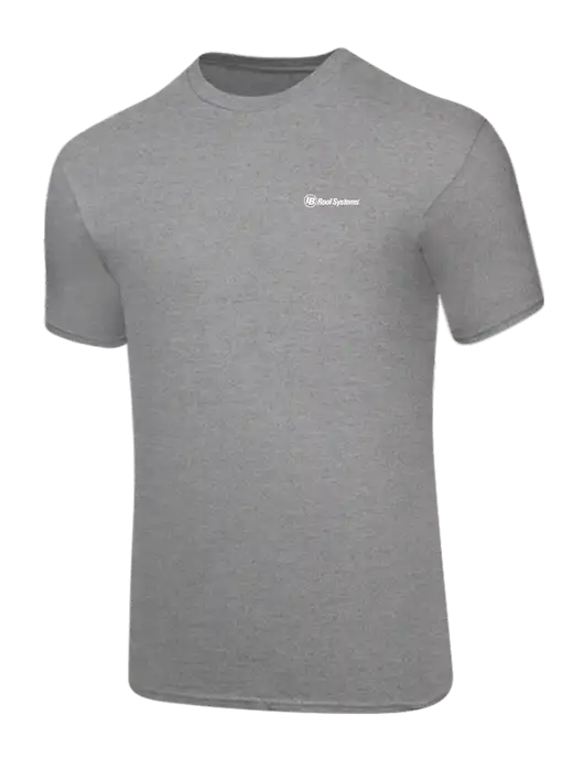 Core Blend Medium Grey Heather T-Shirt w/IB Roof Systems Logo