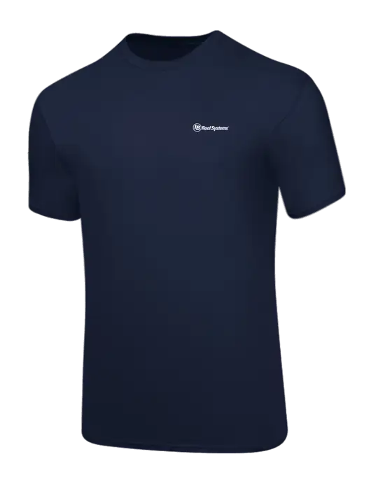 Core Blend Navy T-Shirt w/IB Roof Systems Logo