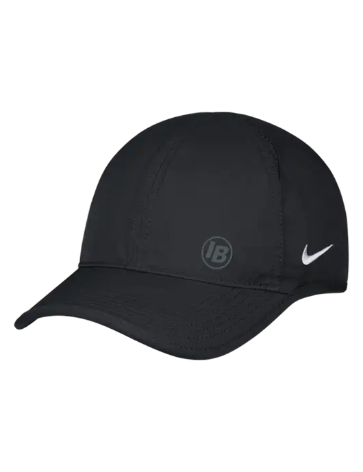 Nike Black Featherlight Cap w/IB Dot Logo