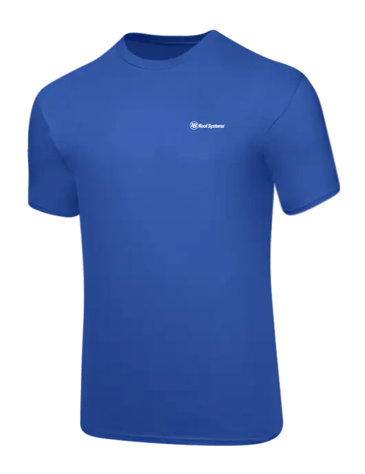 Core Blend Royal Blue T-Shirt w/IB Roof Systems Logo