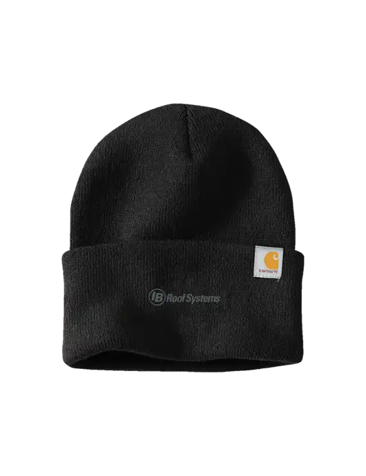 Carhartt Black Watch Cap 2.0 w/IB Roof Systems Logo