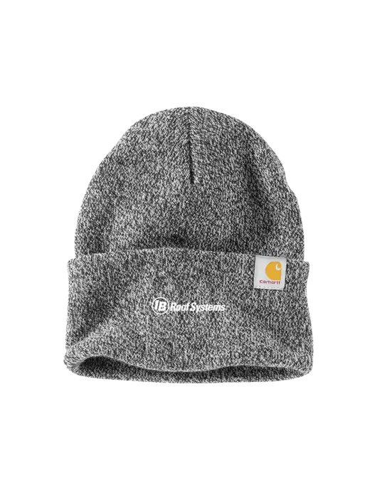 Carhartt Medium Grey Heather Watch Cap 2.0 w/IB Roof Systems Logo