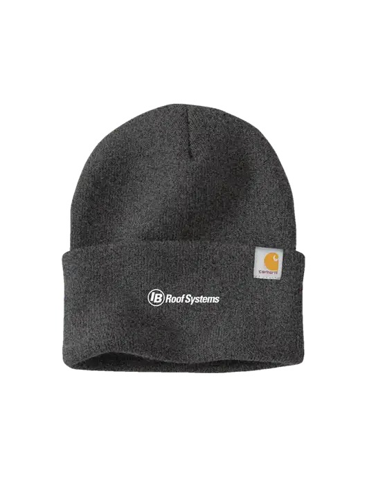Carhartt Dark Grey Watch Cap 2.0 w/IB Roof Systems Logo