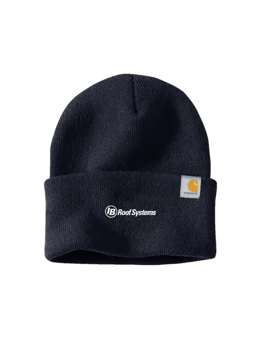 Carhartt Navy Watch Cap 2.0 w/IB Roof Systems Logo