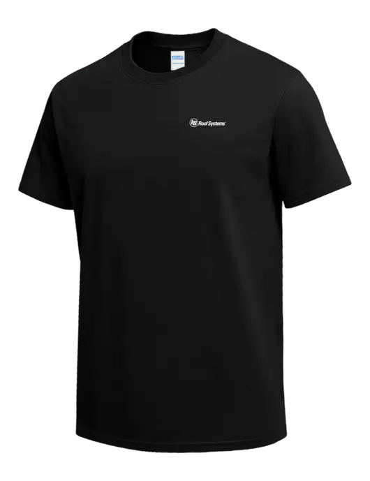 Black Heavyweight 6.1 oz T-Shirt w/IB Roof Systems Logo