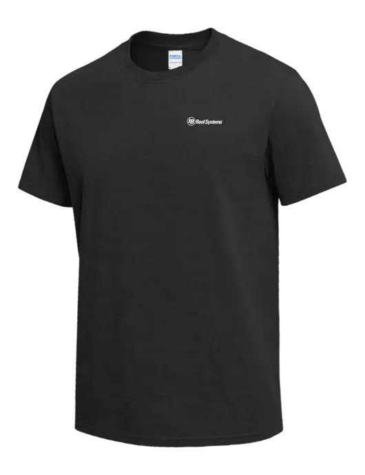 Dark Grey Heather Heavyweight 6.1 oz T-Shirt w/IB Roof Systems Logo
