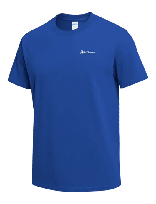 Dark Royal Heavyweight 6.1 oz T-Shirt w/IB Roof Systems Logo