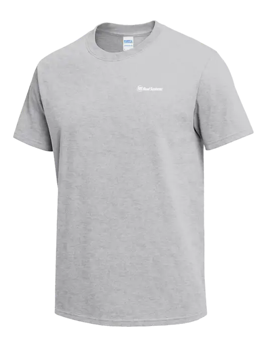 Light Grey Heather Heavyweight 6.1 oz T-Shirt w/IB Roof Systems Logo