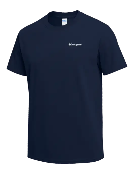 Navy Heavyweight 6.1 oz T-Shirt w/IB Roof Systems Logo