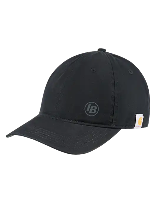 Carhartt Black Cotton Canvas Cap w/IB Dot Logo