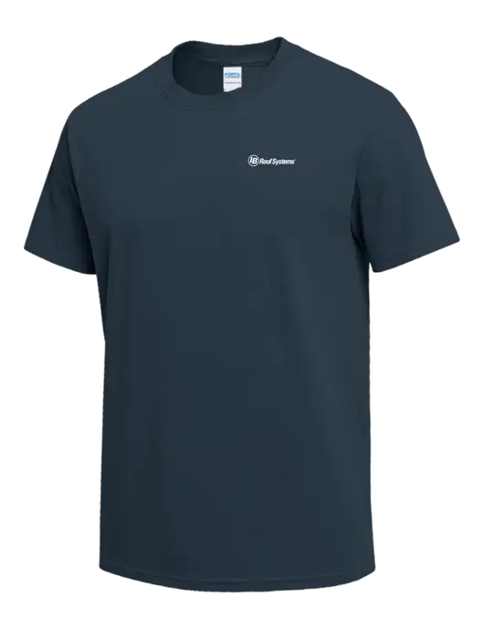 Dark Slate Blue Heavyweight 6.1 oz T-Shirt w/IB Roof Systems Logo