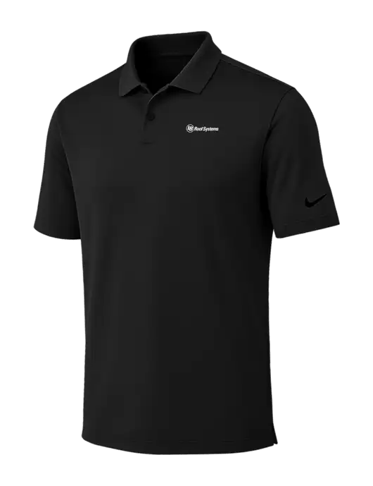 Nike Black Dri-FIT Vapor Polo w/IB Roof Systems Logo