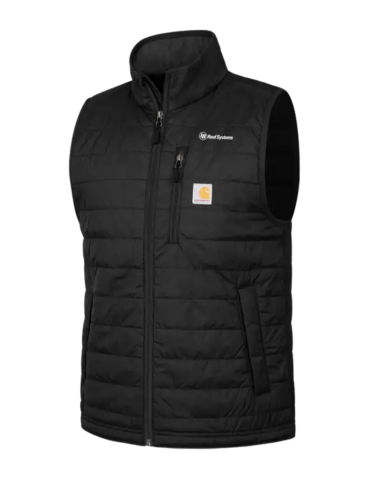 Carhartt Black Gilliam Vest w/IB Roof Systems Logo