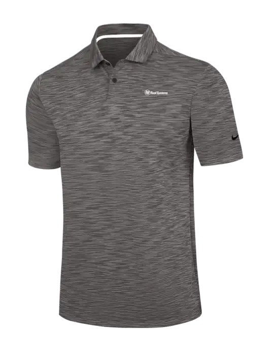 Nike Dark Grey Dri-FIT Vapor Space Dyed Polo w/IB Roof Systems Logo
