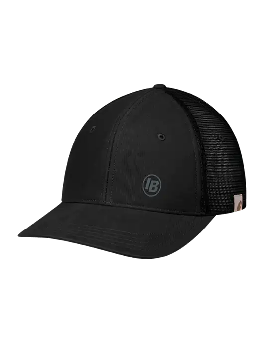 Carhartt Black Canvas Trucker Cap w/IB Dot Logo